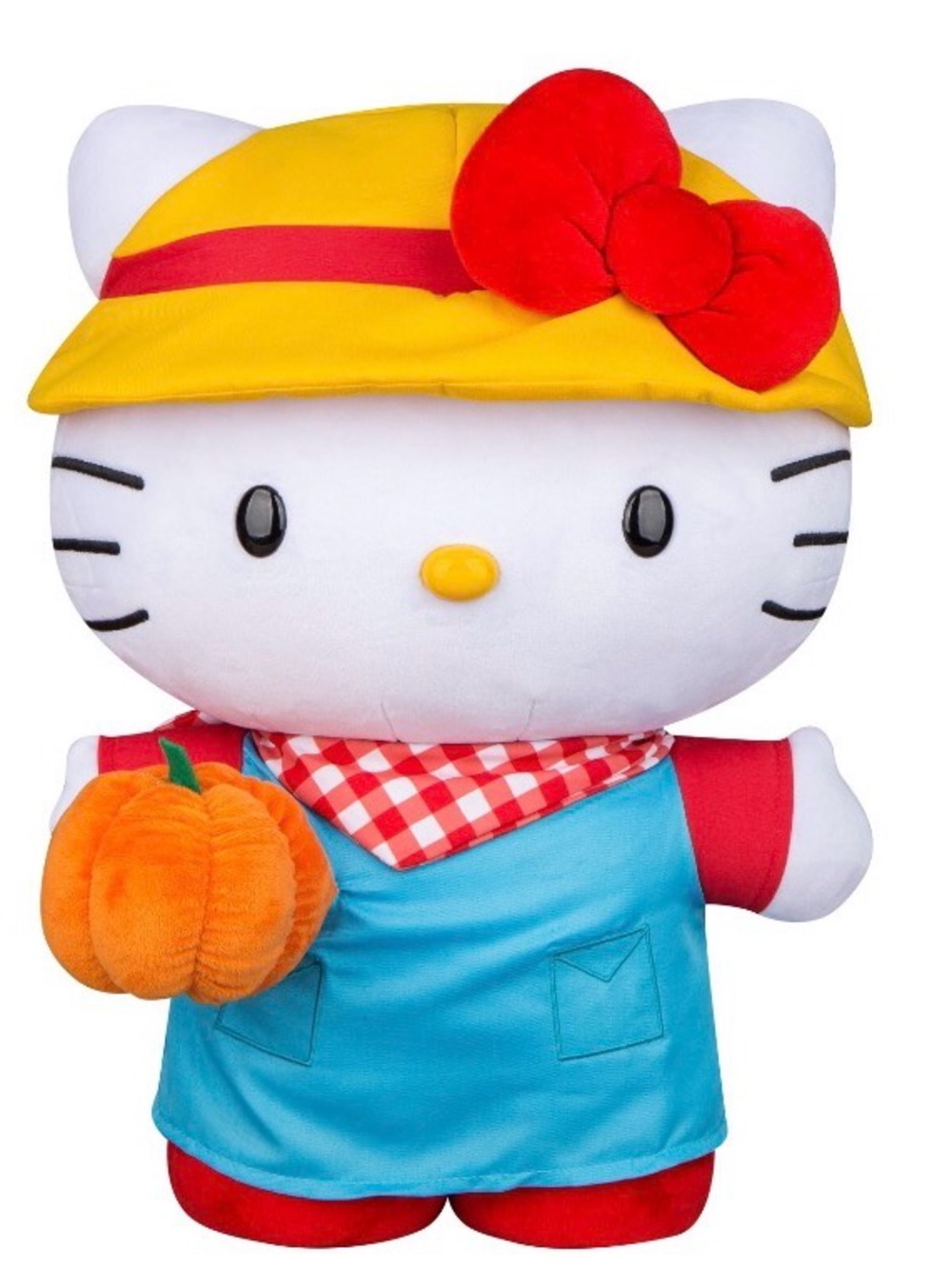 Big Hello Kitty Country Pumpkin Stuffed Plush